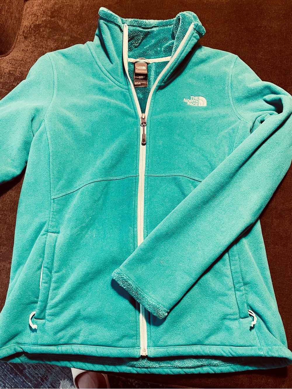 The North Face Teal Full-Zip Fleece Jacket